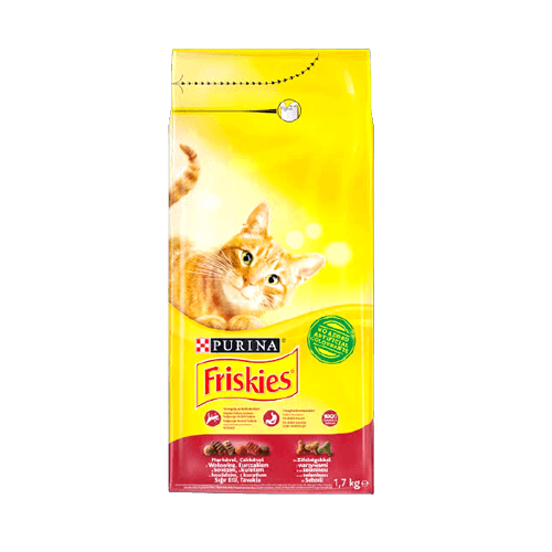 Purina Friskies with Chicken 1kg - Balanced Nutrition for Cats at Pet City Shop