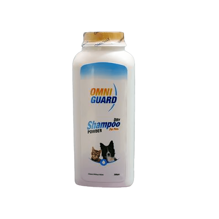 Omni Guard Dry Shampoo Powder for Pets 200gm - Quick Grooming Solution | Pet City Shop