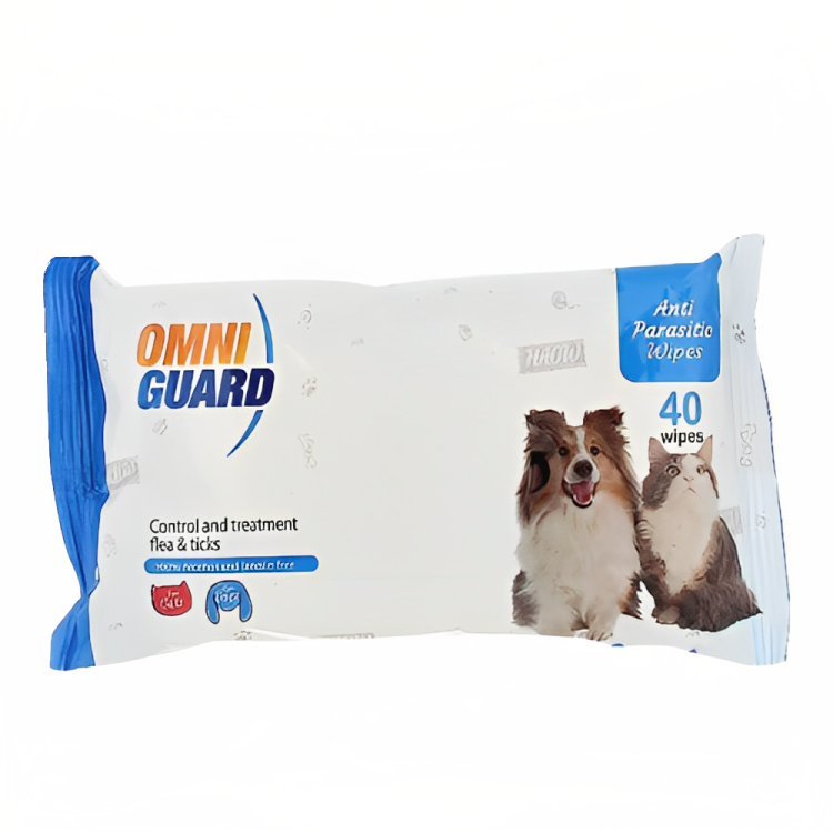 Omni Guard Anti-Parasitic Wipes for dogs and cats - Pet City Shop